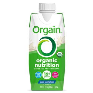 Orgain Organic Nutrition All-in-One Nutritional Shake, Sweet Vanilla Bean, 11 fl oz