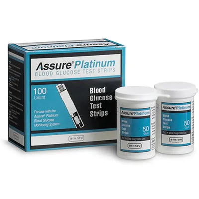 Assure Platinum Blood Glucose Test Strips 50 Count - 500050