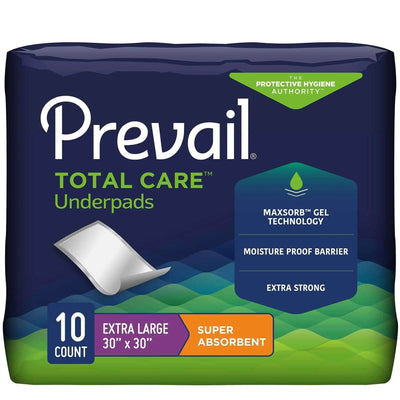 Prevail Total Care Super Absorbent Polymer Underpad 30 x 30 Inch - KatyMedSolutions