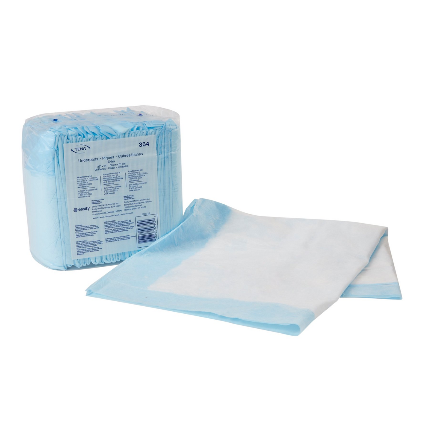 TENA Extra Absorbency Underpad, 23" x 24"