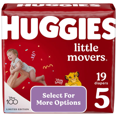 Huggies Little Movers Baby Diapers, Size 5, 19 Ct (Select for More Options)- KatyMedSolutions