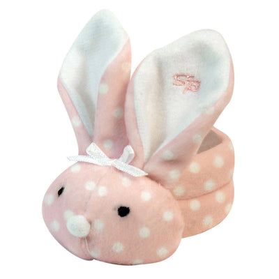 Boo Bunnie Pink Polka Dot 4 inch Cotton Fabric Plush Cold Pack Comfort Toy- KatyMedSolutions