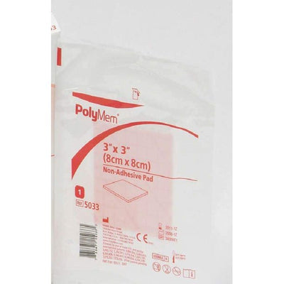 PolyMem Foam Dressing 3 X Inch Square Non-Adhesive without Border Sterile, 5033 - SOLD BY: PACK OF ONE