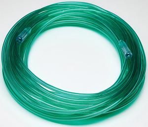 Oxygen Supply Tubing Ribbed Body End Fitting Allows Easy Connections ''35 ft. x 3/16 I.D, Clear, 1 Count''- KatyMedSolutions