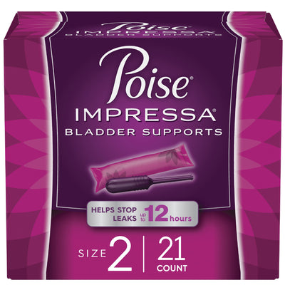 Poise Impressa Women's Incontinence Bladder Support for Women, Bladder Control, Size 2, 21ct- KatyMedSolutions