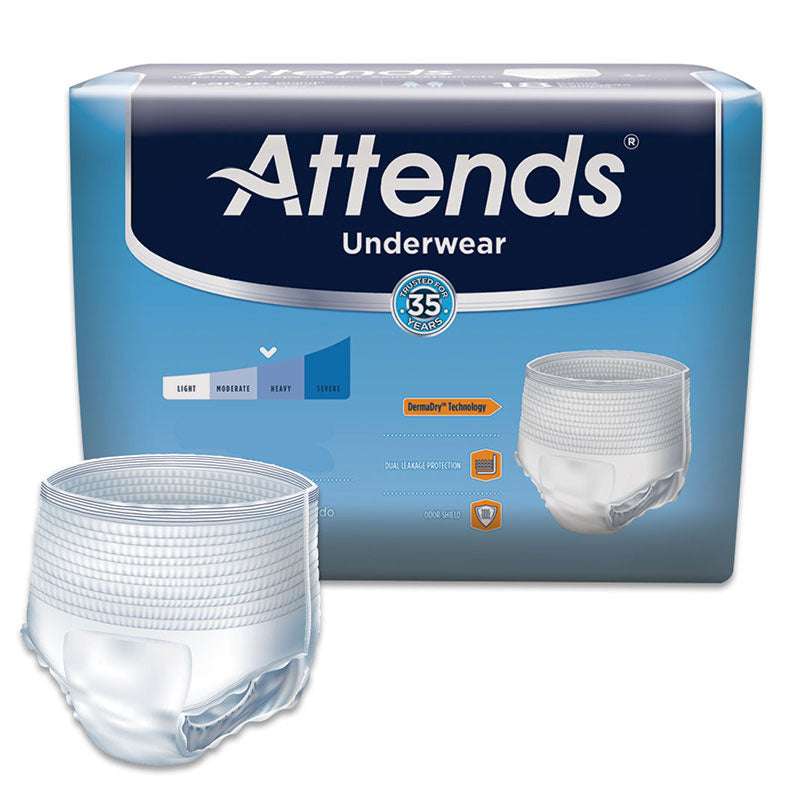 attends adult extra absorbency protective underwear