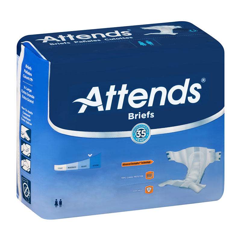 Attends DermaDry Advance Briefs X-Large 58" - 63"