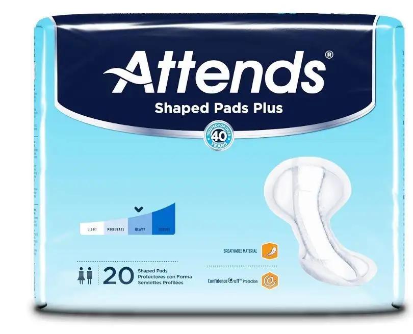 Attends Shaped Pads Day Plus