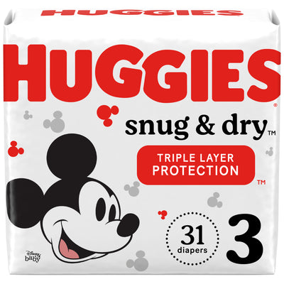 Kimberly Clark Huggies Snug and Dry Baby Diaper, Size 3