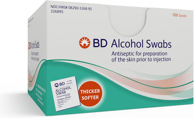 BD Medical 326895 Alcohol Wipes, 70% Isopropyl Alcohol, Pack of 1200- KatyMedSolutions
