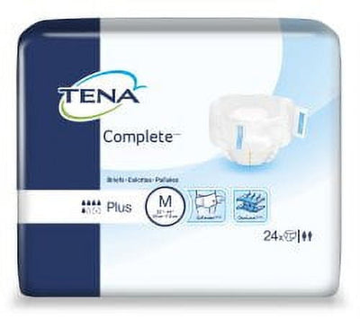 Essity HMS North America Inc Adult Incontinent Brief TENA Complete Tab Closure Medium Disposable Moderate Absorbency Bag of 24- KatyMedSolutions