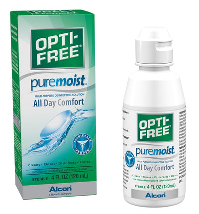 OPTI-FREE Puremoist Multipurpose Contact Lens Disinfecting Solution, 4 fl oz - KatyMedSolutions