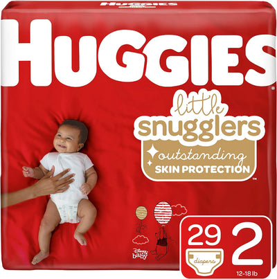 Huggies Little Snugglers Baby Diapers, Size 2, 29 Ct- KatyMedSolutions