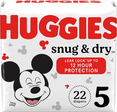 Huggies Size 5 Diapers, Snug & Dry Baby Diapers, Size 5 (27+ lbs), 22 Count
- KatyMedSolutions
