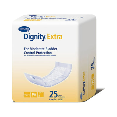 Dignity Extra Incontinence Liner for Men and Women - Bladder Leak Pads, Moderate Absorbency - One Size Fits Most, 4 in x 12 in, 25 Count, 1 Pack- KatyMedSolutions