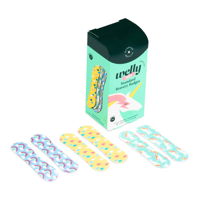 Welly Bravery Badges Assorted Refill, 24 bandages