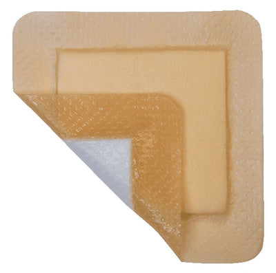 Mediplus Silicone Comfort Foam Adhesive Border Sacral 7.2" X 7.2", Pad Size 5.25" X 4.5" Part No. Mp2222slcf (5/box)- KatyMedSolutions