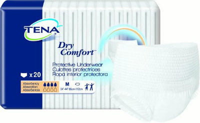 TENA Dry Comfort Adult Underwear Pull On Medium Disposable Moderate Absorbency, 72422 - Case of 80- KatyMedSolutions