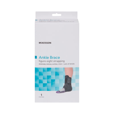 Ankle Brace McKesson X-Large Lace-Up / Figure-8 Strap / Hook and Loop Closure Foot