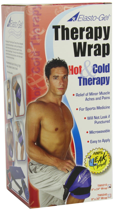 Elasto Gel Hot / Cold Therapy Wrap with Cover, 9 X 24 Inch | 1 Each- KatyMedSolutions