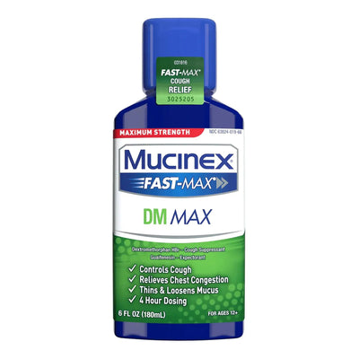 Mucinex Fast-Max DM Max Cold and Cough Relief, 6 oz. Liquid