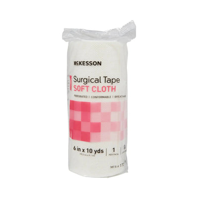 McKesson Cloth Medical Tape, 6 Inch x 10 Yard, White
