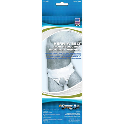 Sport-Aid Hernia Belt White Small SA1500 WHI SM- KatyMedSolutions
