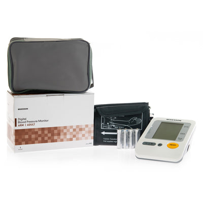Home Automatic Digital Blood Pressure Monitor McKesson Brand Adult Cuff Nylon Cuff 22 - 36 cm Desk Model