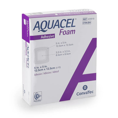 Aquacel Silicone Foam Dressing, 3-3/10 X 3-3/10 Inch Pad