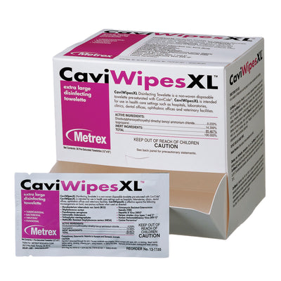 Metrex Research CaviWipes Surface Disinfectant XL Wipes
