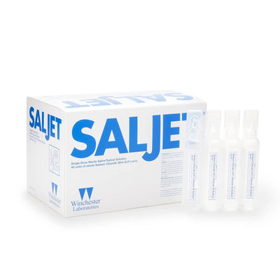 Saljet Sterile Saline Solution 40 Vials per Box