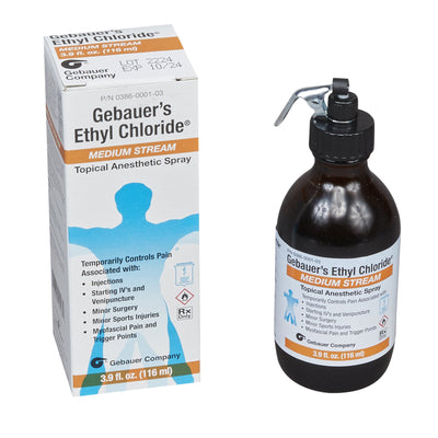 Gebauer's Ethyl Chloride Ethyl Chloride 100% Medium Stream Bottle 115 mL