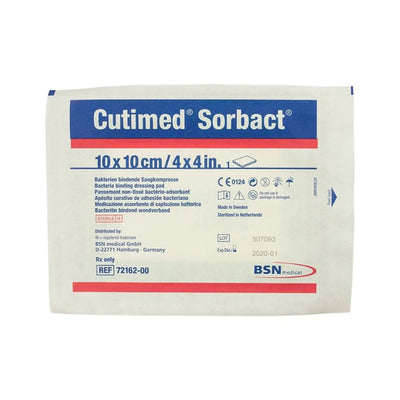 Cutimed Sorbact Antimicrobial Dressing, 4 x 4 Inch, 40-pack