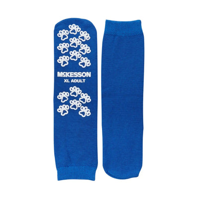 McKesson Terries Slipper Socks X-Large Royal Blue