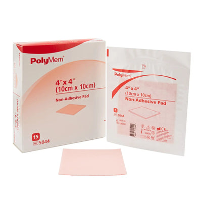 PolyMem Non-Adhesive Pad Dressing, 4 x 4 Inch
