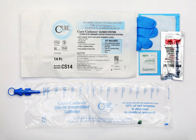 Cure Catheter Intermittent Catheter Kit, 14 Fr.
