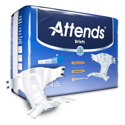 Unisex Adult Incontinence Brief Attends Large Disposable Heavy Absorbency