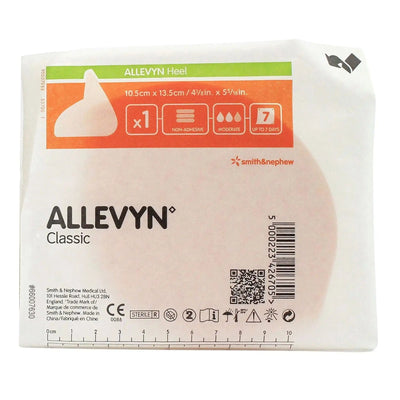 Allevyn Heel Cup Sterile Non-Adhesive Foam Dressing, 4-1/2 x 5-1/2 Inch