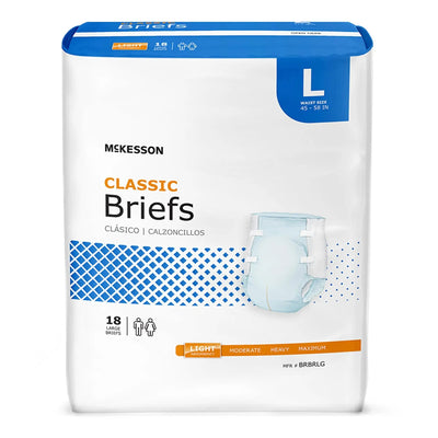 McKesson Unisex Adult Incontinence Brief Light Absorbency
