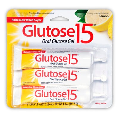 Perrigo Lemon Glucose Supplement, 3 Tubes per Pack
