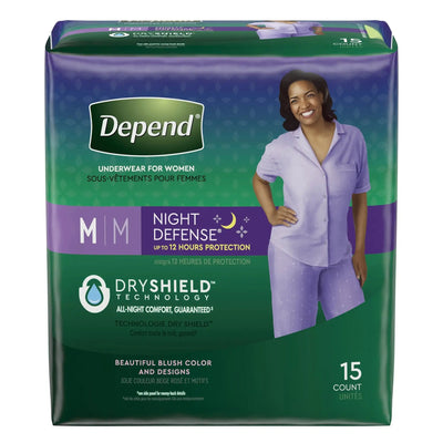 Depend Female Night Defense Adult Absorbent Underwear
