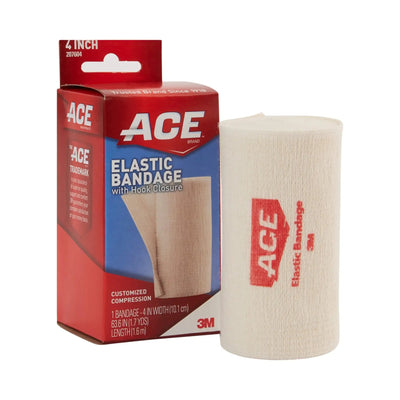 3M ACE Elastic Bandage with Hook Closure, 4-Inch Wide