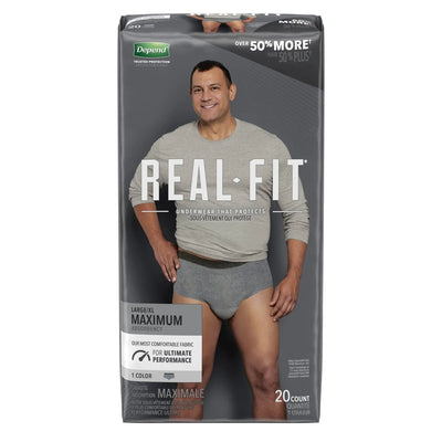 Depend Real Fit Maximum Male Adult Absorbent Underwear