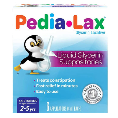 Pedia-Lax Laxative, 6 Suppositories per Box