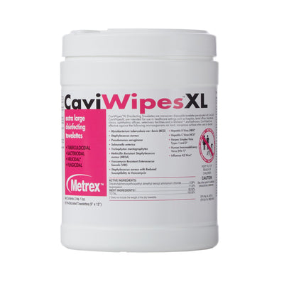 Metrex Research CaviWipes XL Surface Disinfectant, Canister