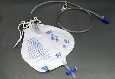 AMSure Urinary Drain Bag With Universal Double Hook