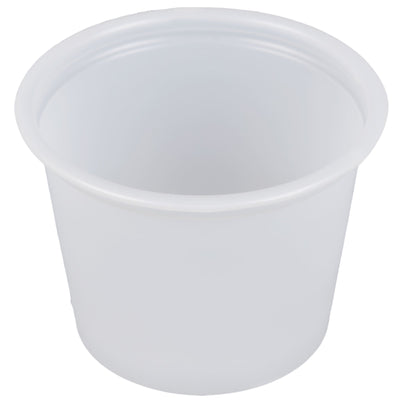 DART P100N 1 Oz Plastic Souffle Portion Cup, Translucent