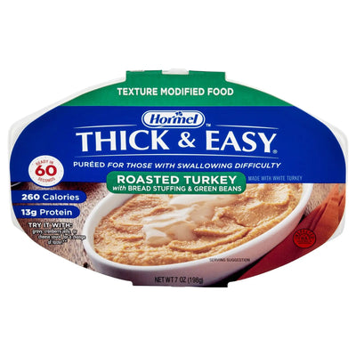 Thick & Easy Purées Turkey with Stuffing and Green Beans Purée, 7 oz. Tray