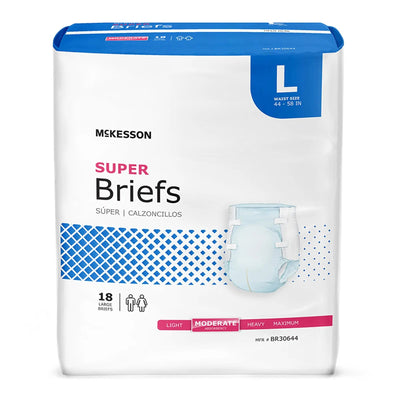 McKesson Unisex Adult Incontinence Super Brief Moderate Absorbency