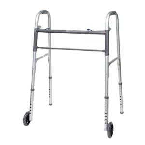 PMI ProBasics Bariatric Two-Button Patient Walker, with Wheels, 500 lb Capacity